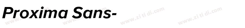 Proxima Sans字体转换